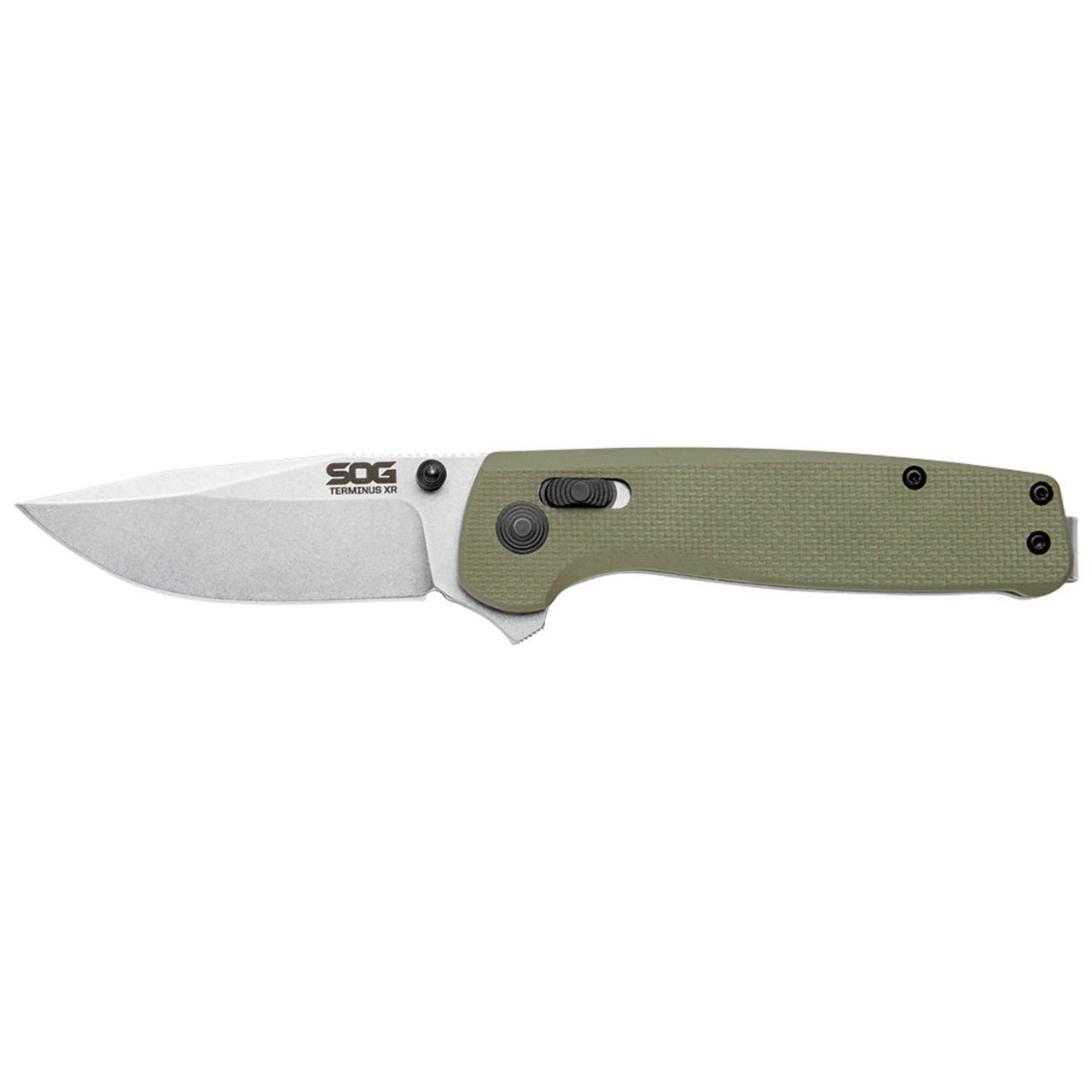 Нож SOG Terminus XR TM1022 сталь CRYO D2 рукоять G10 - Olive Drab