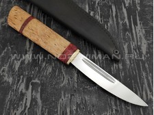 Нож "Якутский-МФДК" малый, сталь Х12МФ, рукоять карельская береза (Стальные Бивни)