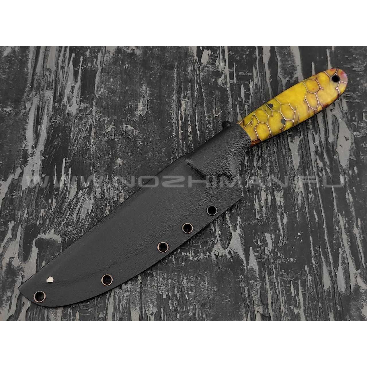 Апус нож Wilson Long сталь M390, рукоять акрил и алюминиевая сетка