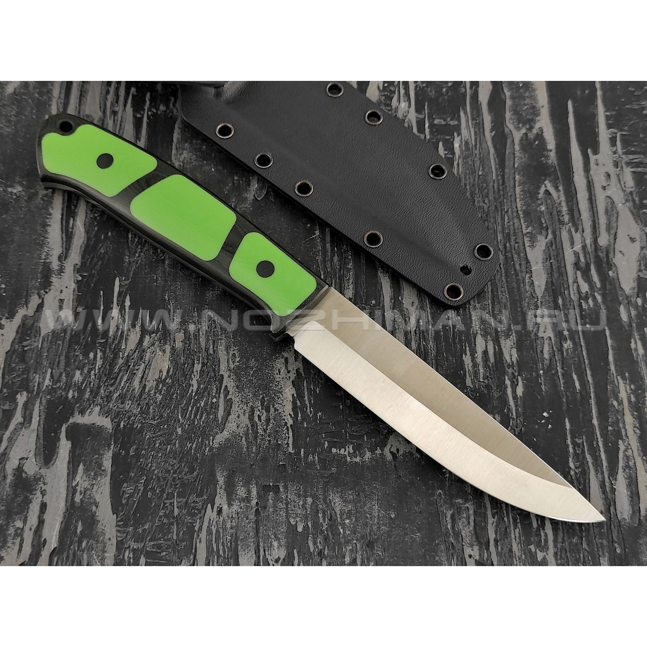 Апус нож Maverick сталь N690, рукоять G10 green, микарта