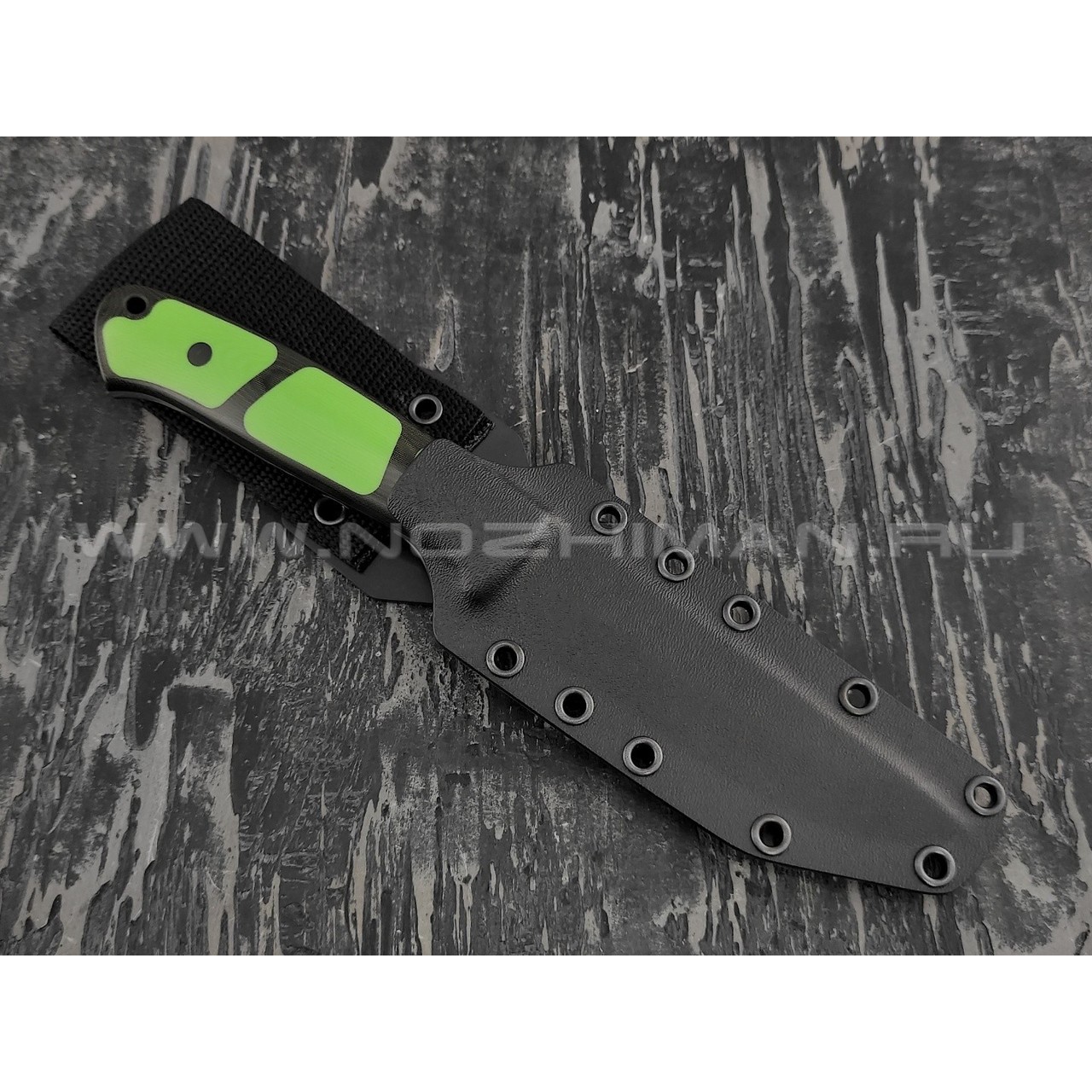 Апус нож Maverick сталь N690, рукоять G10 green, микарта