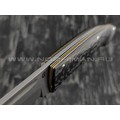 Нож Танто экспериментальный сталь K110, рукоять carbon (Егоров Г. М.)