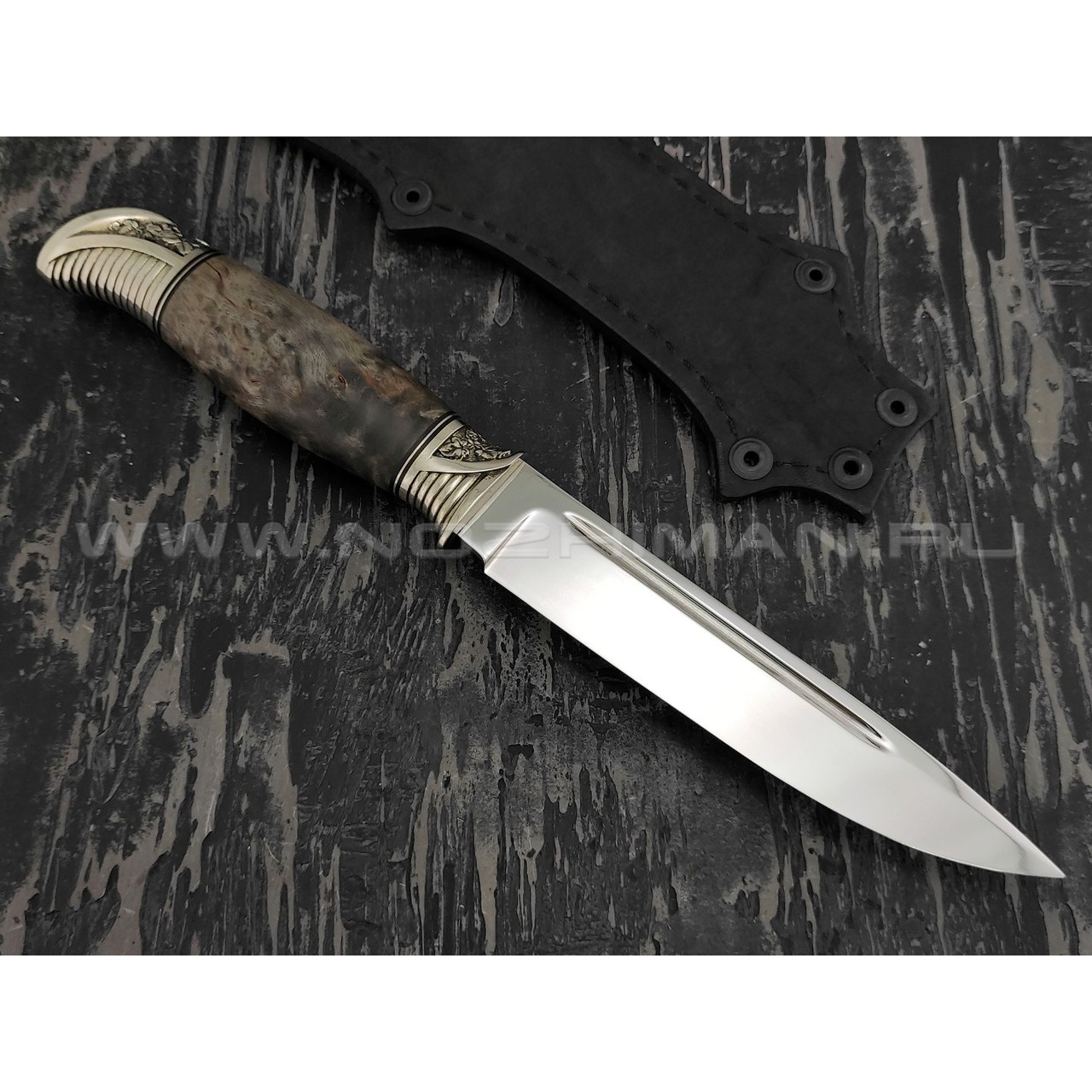 Нож "Финский" сталь 110Х18, рукоять карельская береза (Наследие)