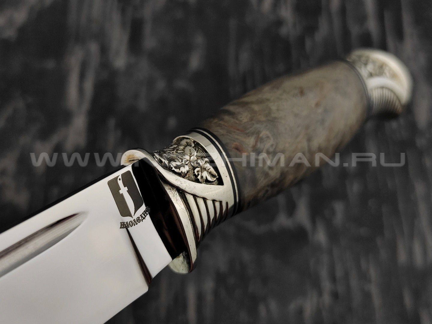 Нож "Финский" сталь 110Х18, рукоять карельская береза (Наследие)