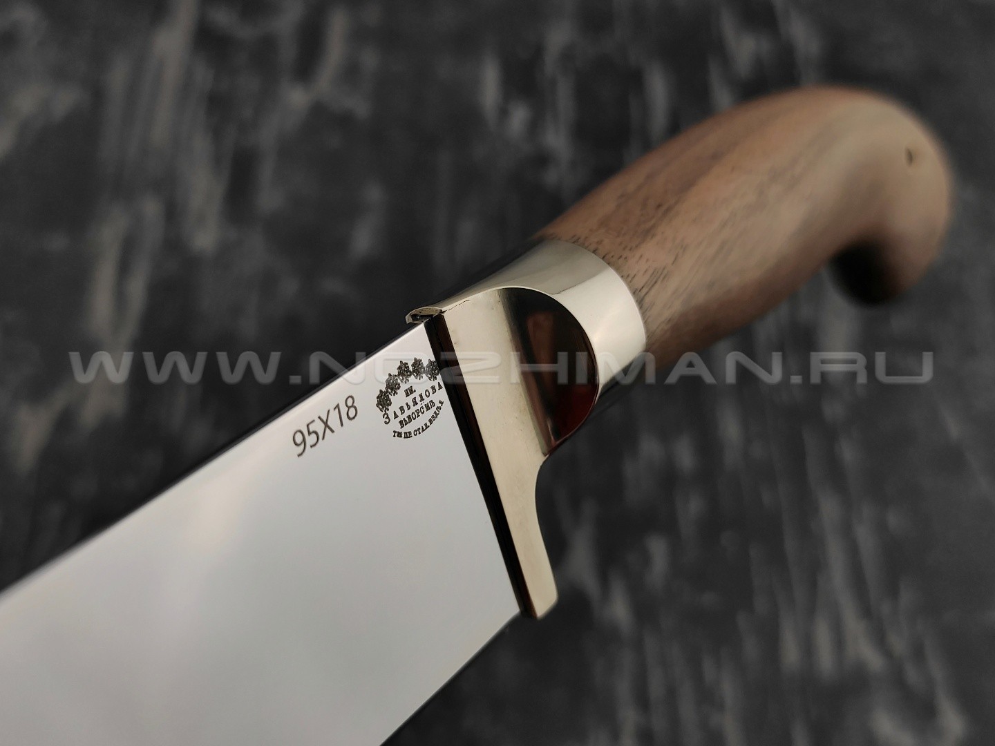 Нож Пчак большой сталь 95Х18, рукоять орех (Тов. Завьялова)