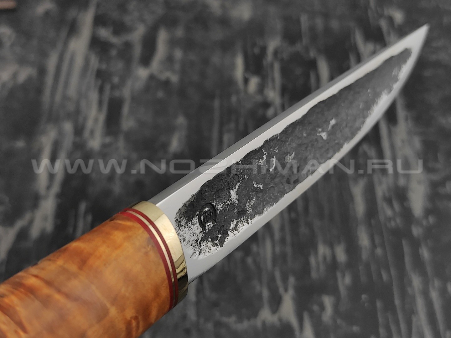 Нож "Якут-Б" сталь Х12МФ, рукоять карельская береза (Тов. Завьялова)