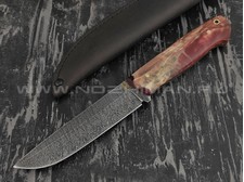 Нож "Цезарь" дамасская сталь, рукоять березовый сувель (Наследие)