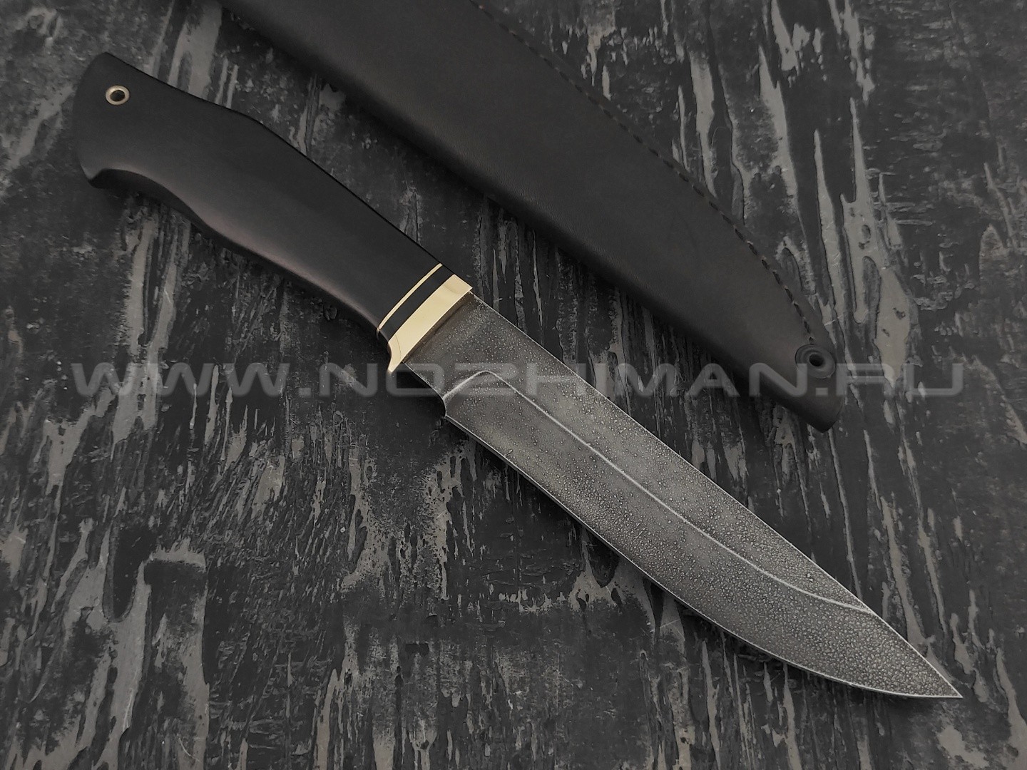 Нож "Ворсма" сталь ХВ5, рукоять черный граб (Наследие)