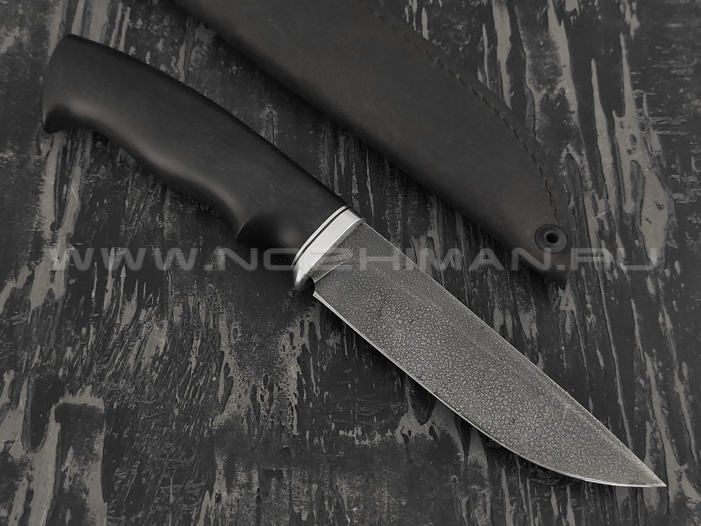 Нож "Олень" сталь ХВ5, рукоять черный граб (Наследие)