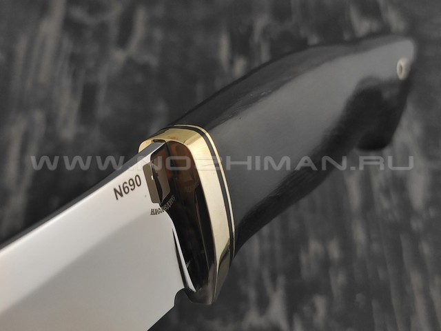 Нож "Фидель" сталь N690, рукоять черный граб (Наследие)