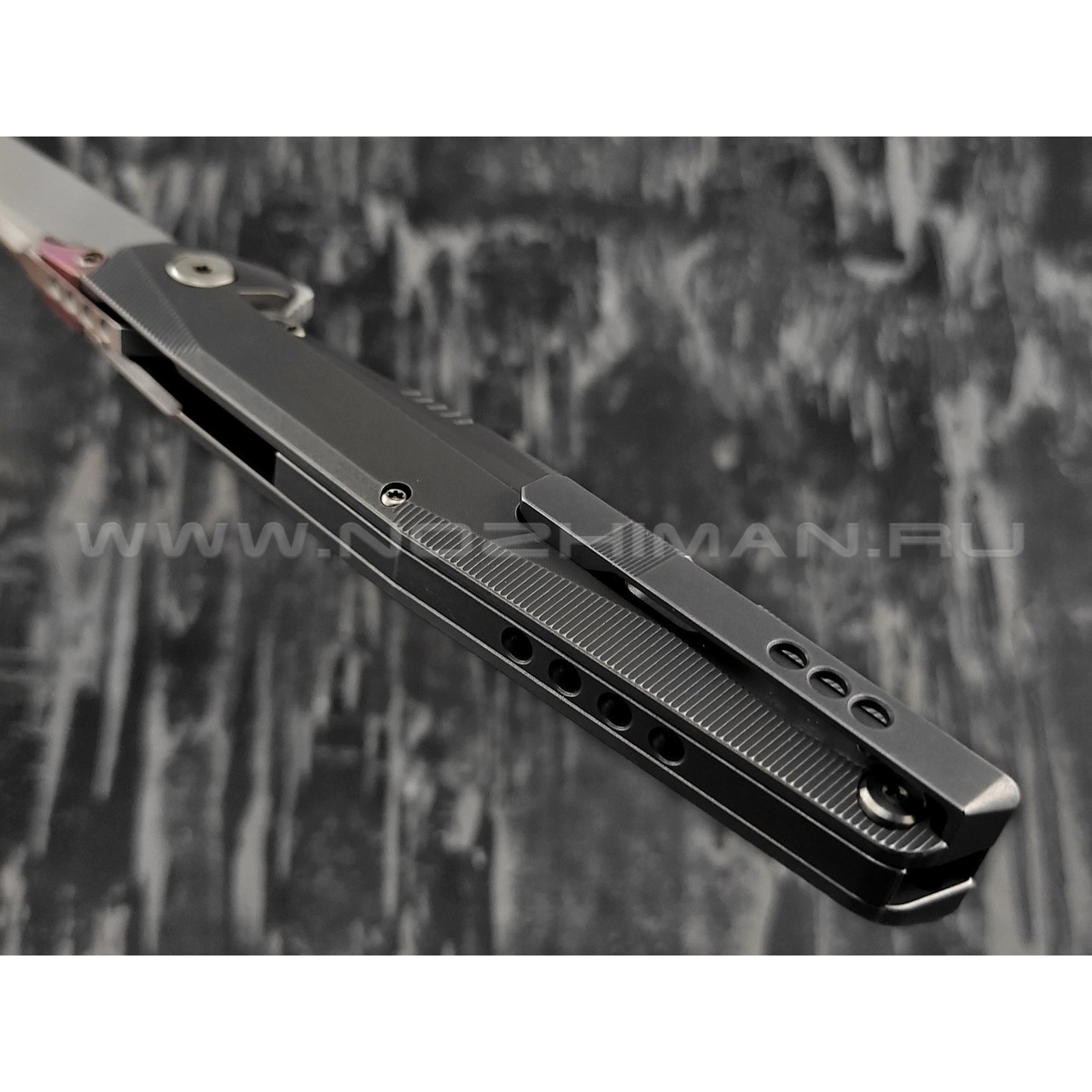 Нож Rike Knife RK1507T-DG сталь M390, рукоять титан
