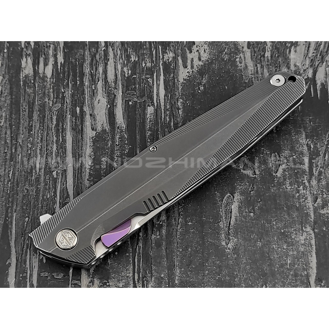 Нож Rike Knife RK1507T-DG сталь M390, рукоять титан