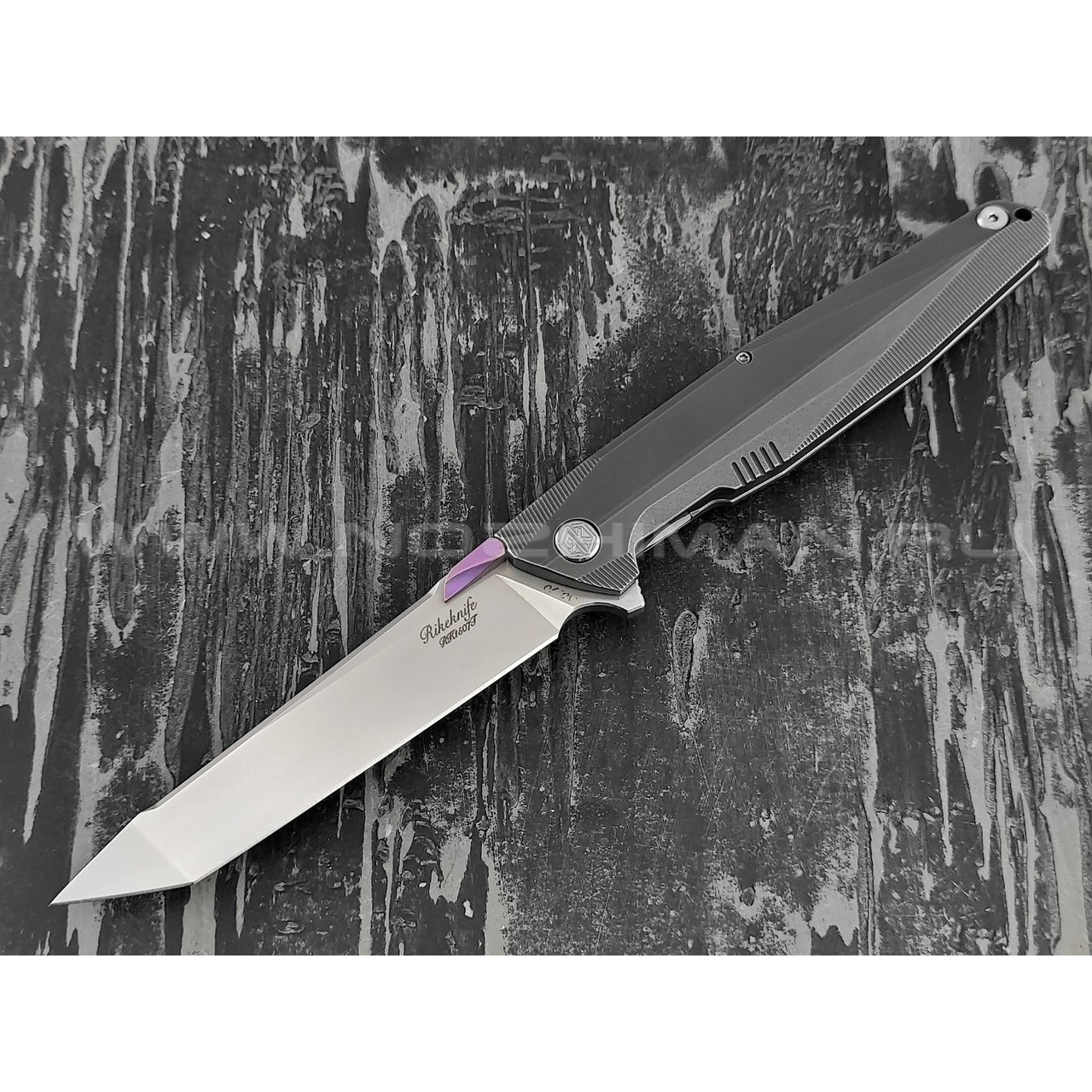 Нож Rike Knife RK1507T-DG сталь M390, рукоять титан