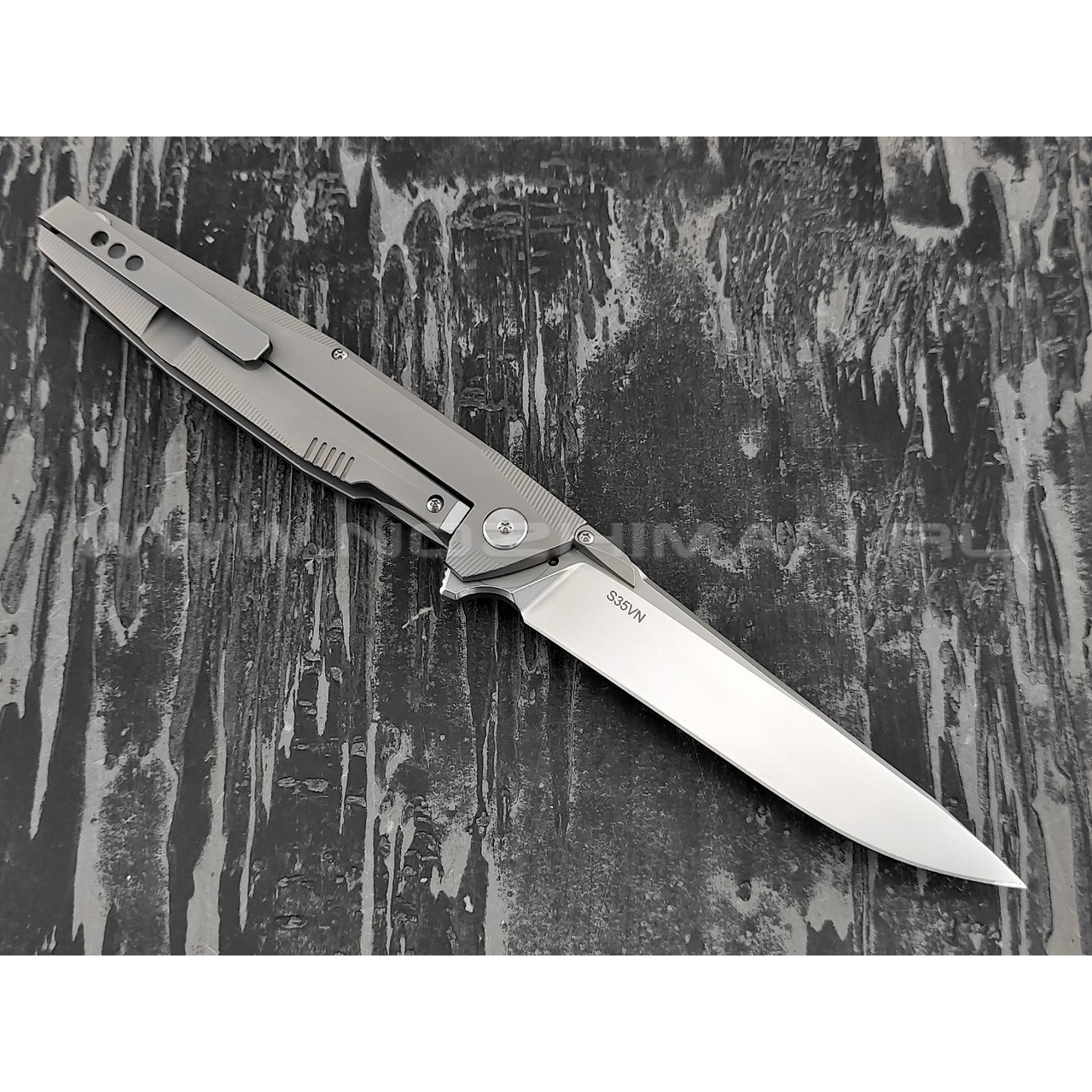 Нож Rike Knife RK1507S-GB сталь S35VN, рукоять титан