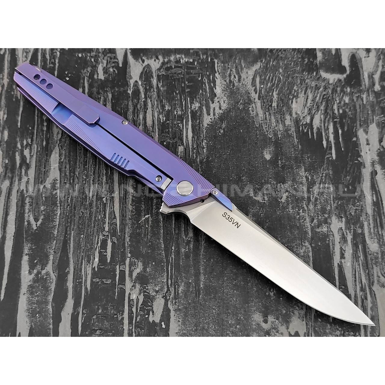 Нож Rike Knife RK1507S-P сталь S35VN, рукоять титан