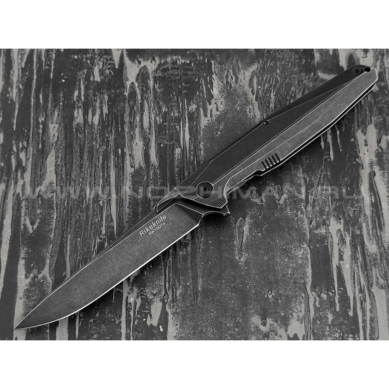 Нож Rike Knife RK1507S-BS сталь S35VN, рукоять титан