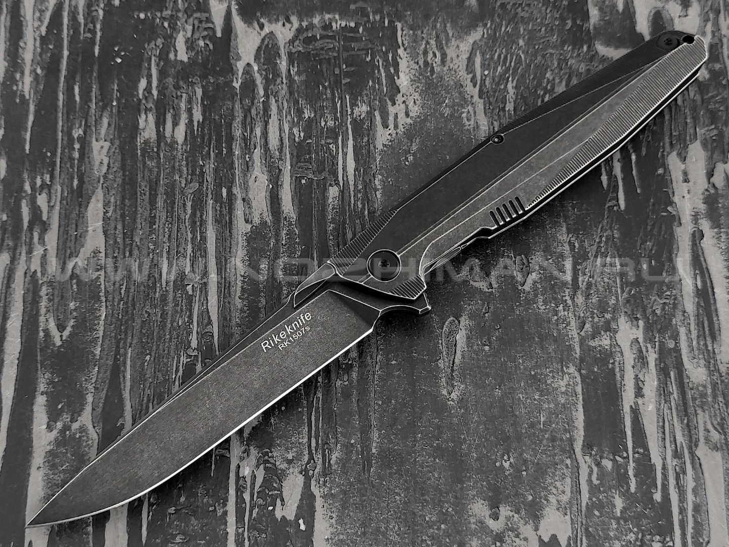 Нож Rike Knife RK1507S-BS сталь S35VN, рукоять титан