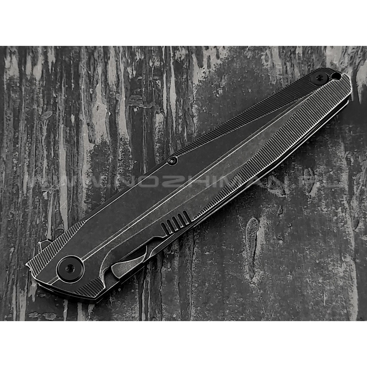 Нож Rike Knife RK1507S-BS сталь S35VN, рукоять титан