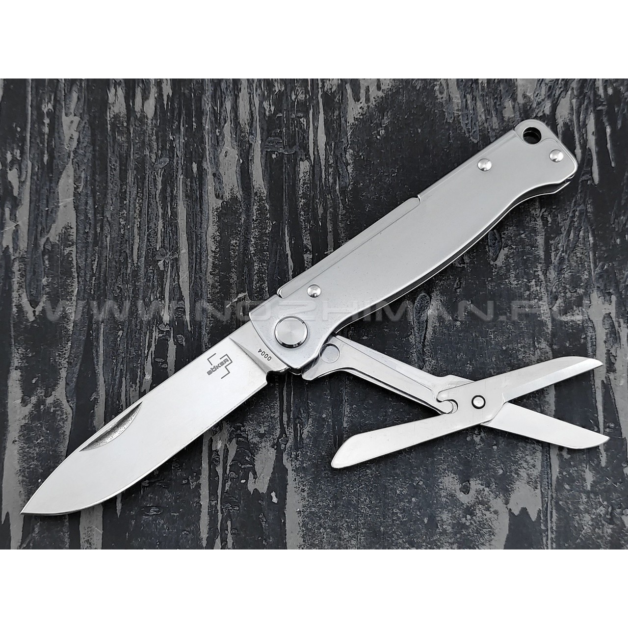 Нож Boker 01BO854 Atlas Multi сталь 12С27, рукоять сталь