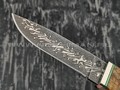 Нож Клык 011Д362 дамасская сталь, рукоять дерево граб (Федотов А.В.)