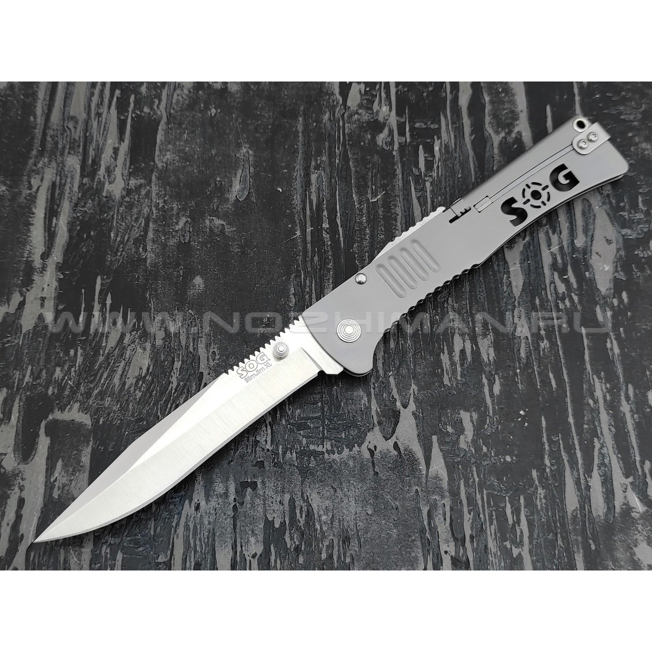 Нож SOG SJ-51XL SlimJim XL сталь Aus-8, рукоять сталь 420J2