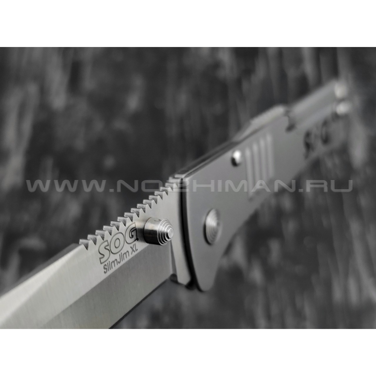 Нож SOG SJ-51XL SlimJim XL сталь Aus-8, рукоять сталь 420J2