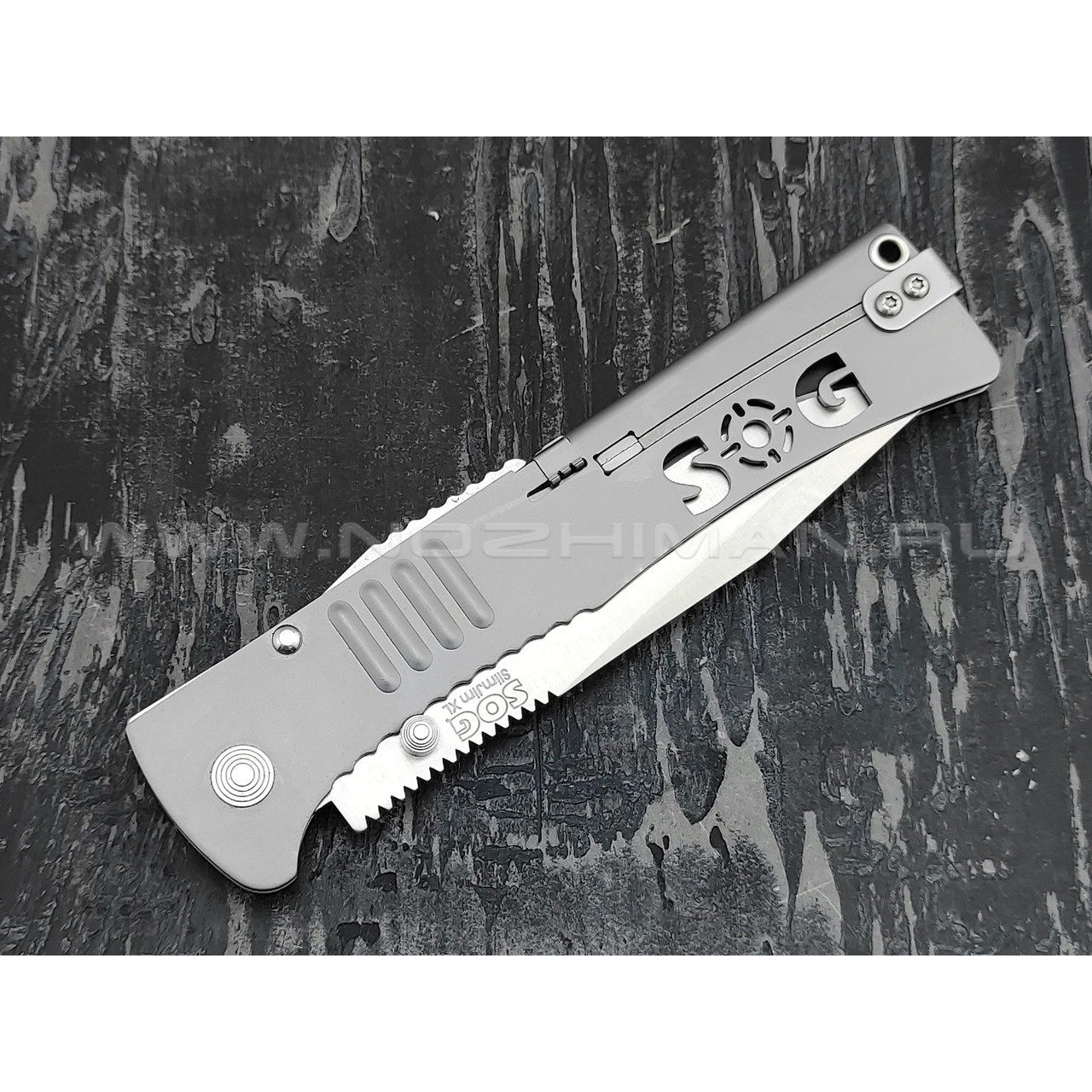 Нож SOG SJ-51XL SlimJim XL сталь Aus-8, рукоять сталь 420J2