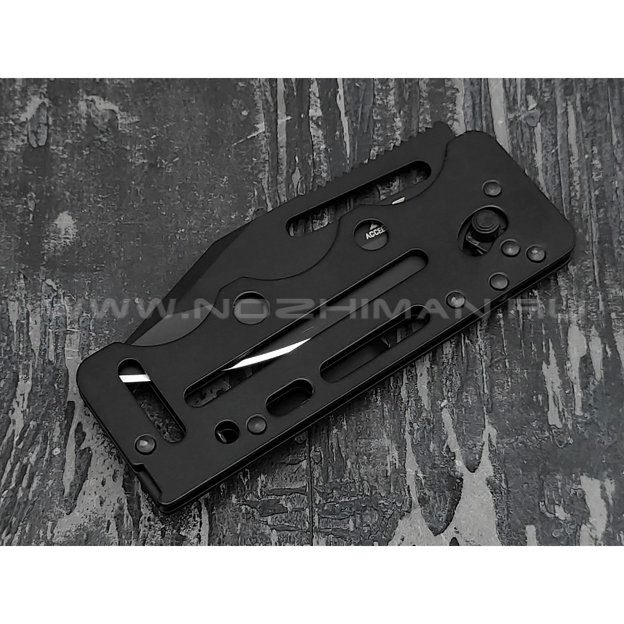 Нож SOG Access Card 2.0 Black Tini SOGAC77 сталь VG-10, рукоять сталь 420J2