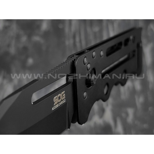 Нож SOG Access Card 2.0 Black Tini SOGAC77 сталь VG-10, рукоять сталь 420J2