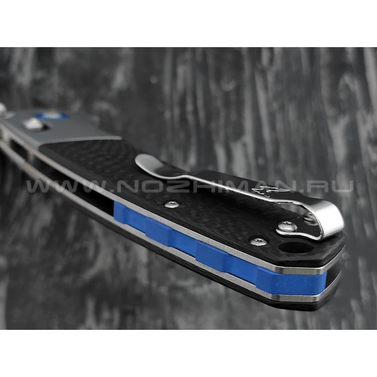 Нож Benchmade CU15080-SS-S90V Custom Crooked River сталь CPM S90V, рукоять карбон