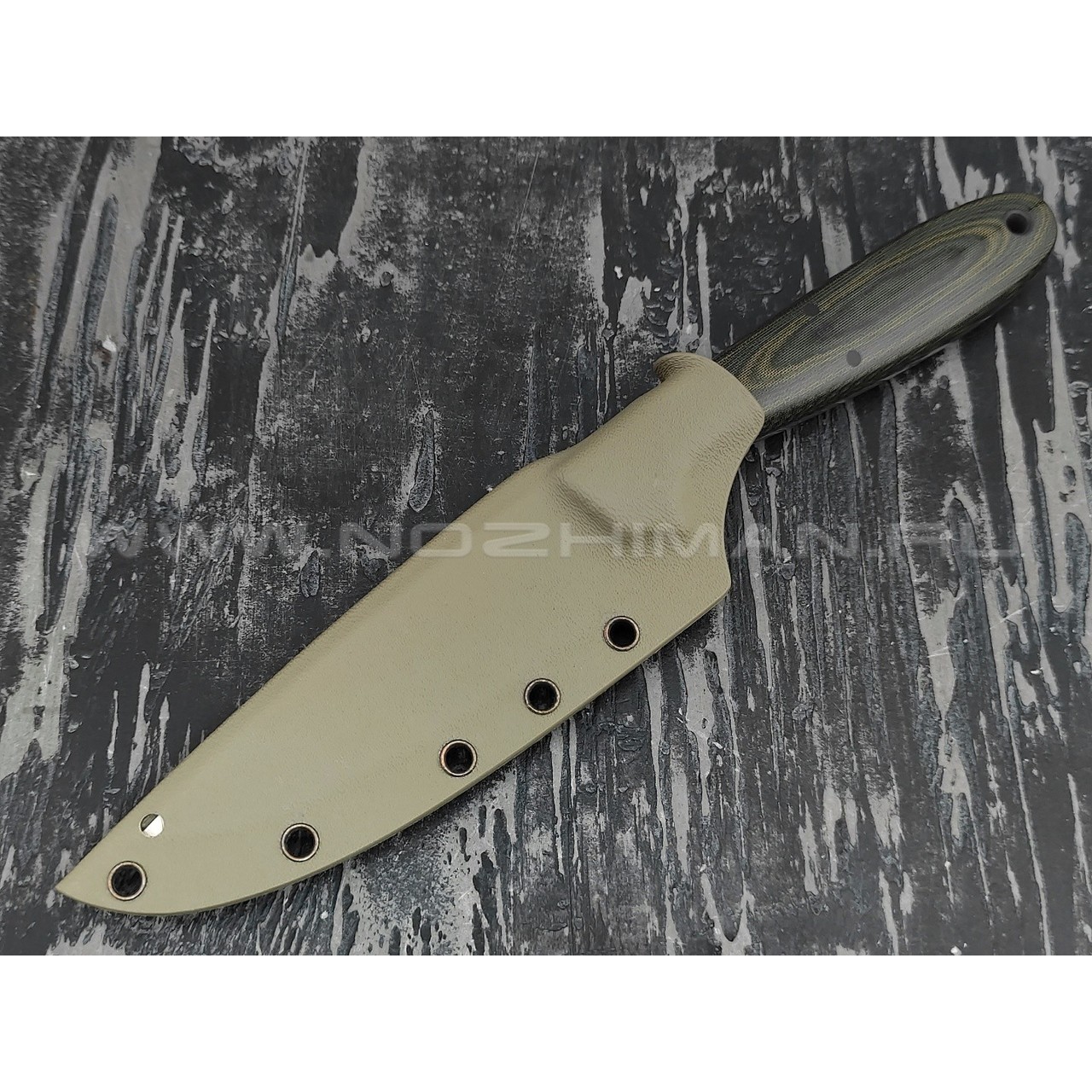 Апус Wilson сталь N690, рукоять микарта olive green