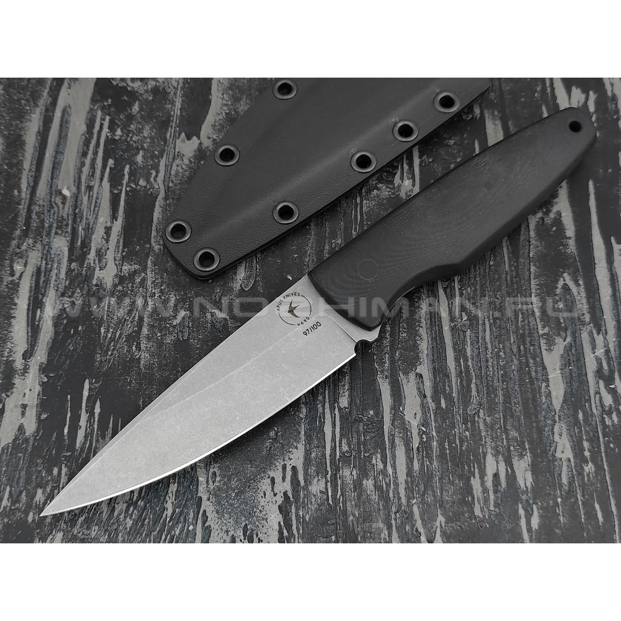 Апус Скин-Ду сталь N690, рукоять G10 black