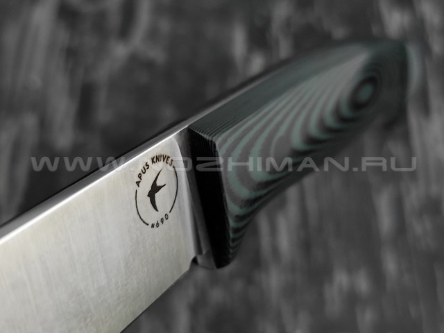 Apus Knives Fishman сталь N690, рукоять G10 black & hunter