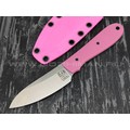 Zh KNIVES нож True сталь N690, рукоять G10 pink, ножны pink