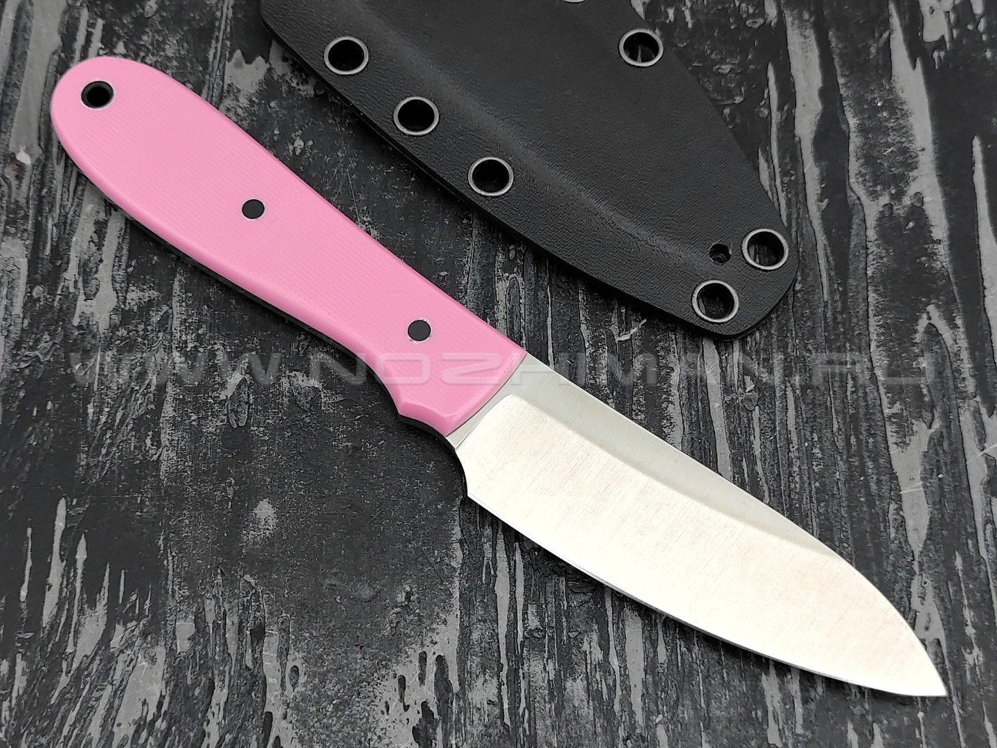 Zh KNIVES нож True сталь N690, рукоять G10 pink
