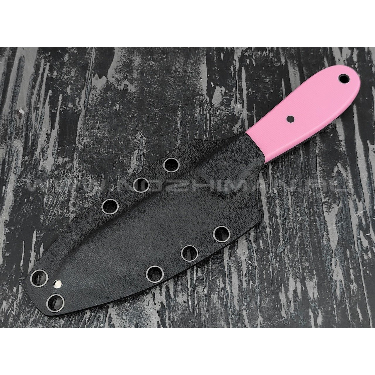 Zh KNIVES нож True сталь N690, рукоять G10 pink