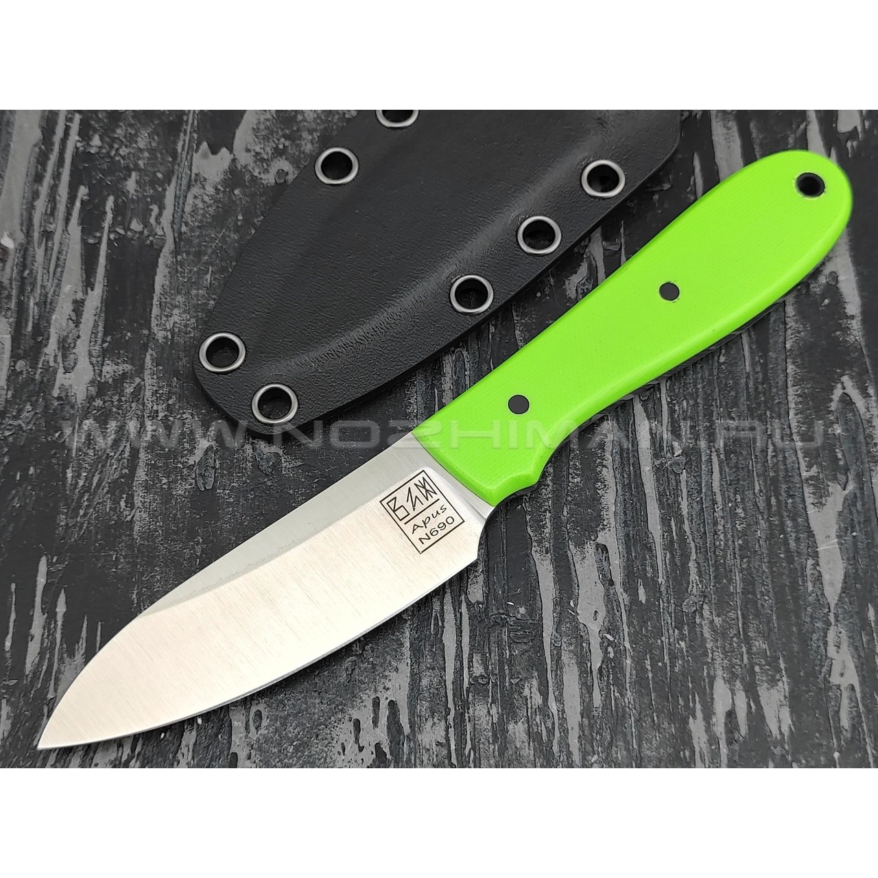 Zh KNIVES нож True сталь N690, рукоять G10 green
