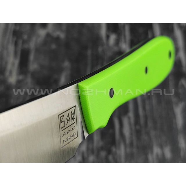 Zh KNIVES нож True сталь N690, рукоять G10 green