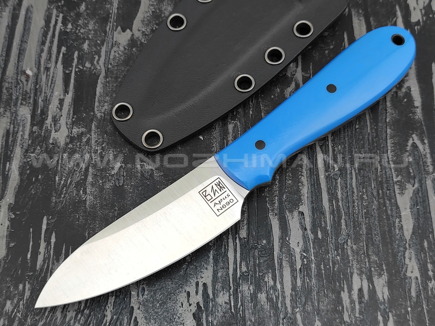 Zh KNIVES нож True сталь N690, рукоять G10 blue