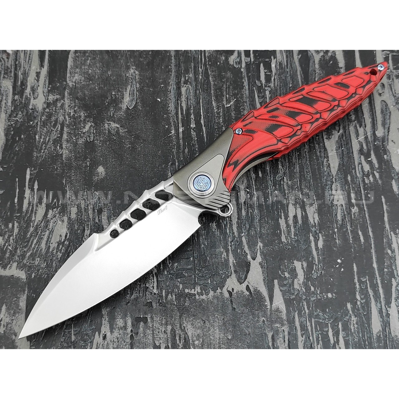 Нож Rike Knife Thor7-BR RK12922-1 сталь 154CM, рукоять G10 и титан
