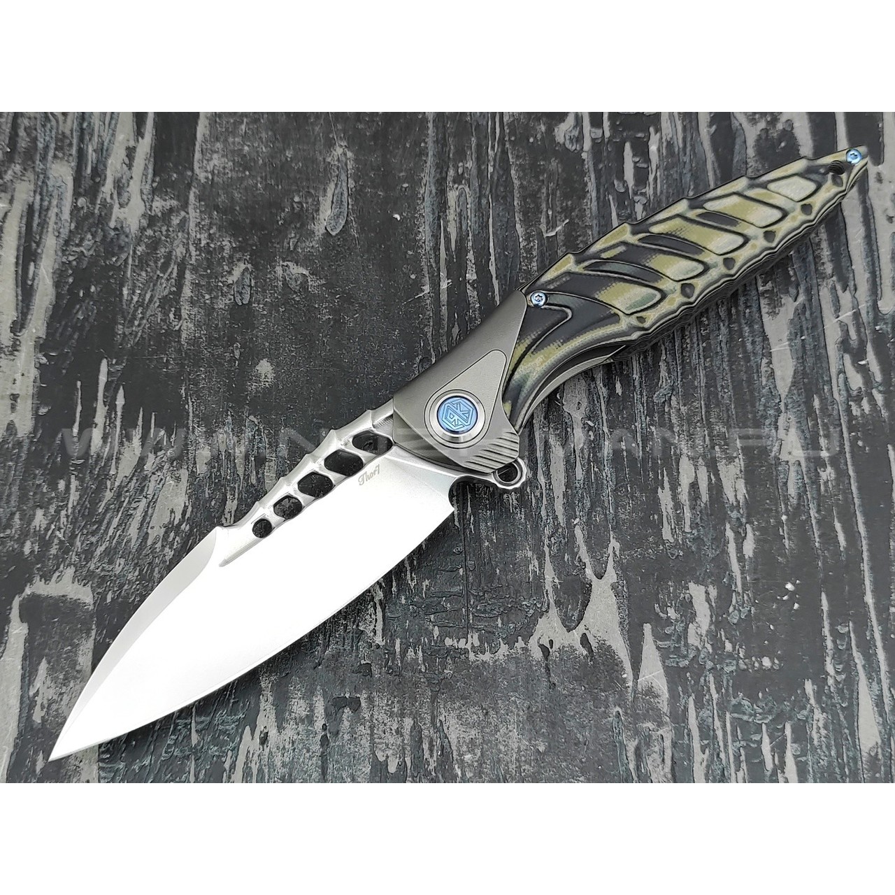 Нож Rike Knife Thor7-BG RK12922-3 сталь 154CM, рукоять G10 и титан