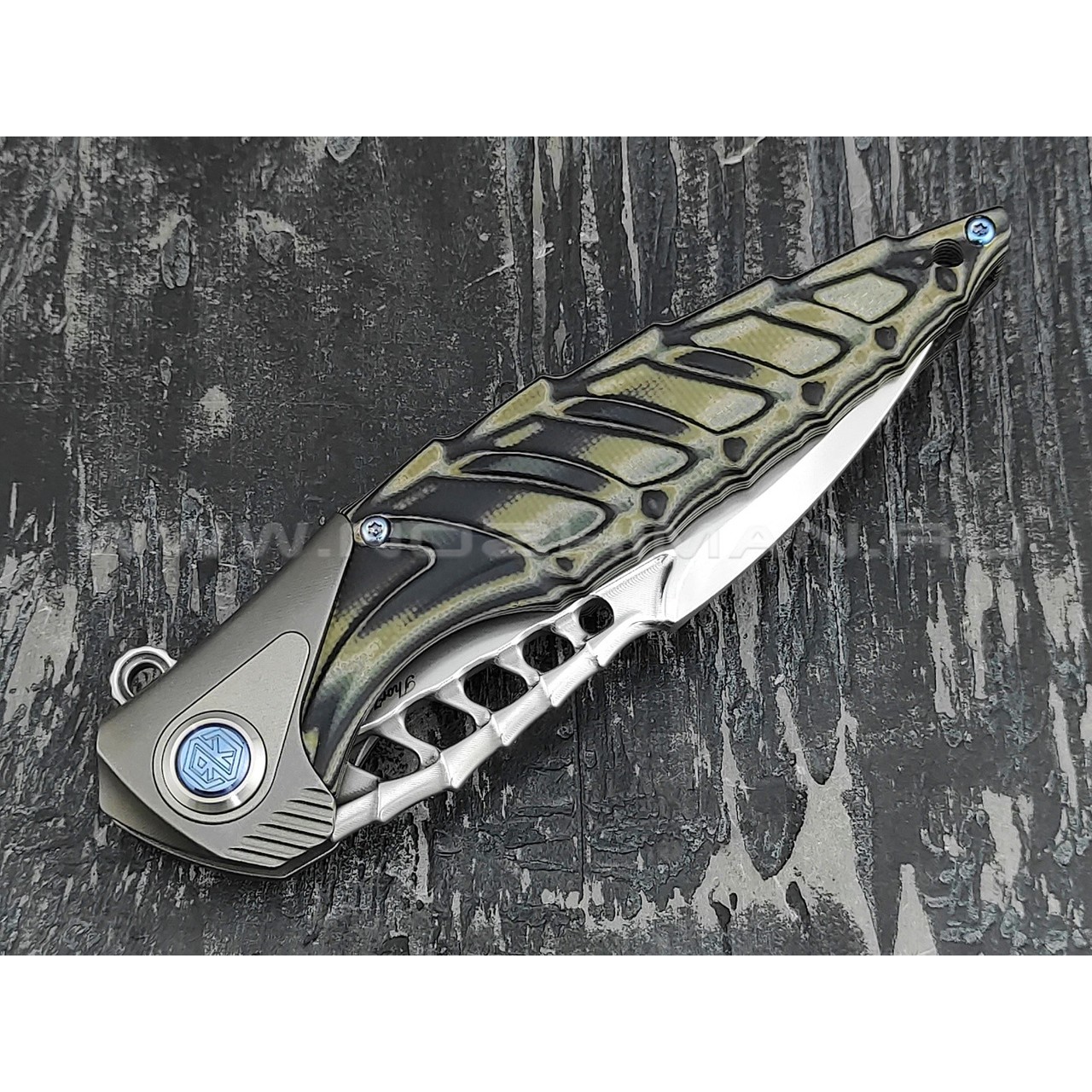 Нож Rike Knife Thor7-BG RK12922-3 сталь 154CM, рукоять G10 и титан