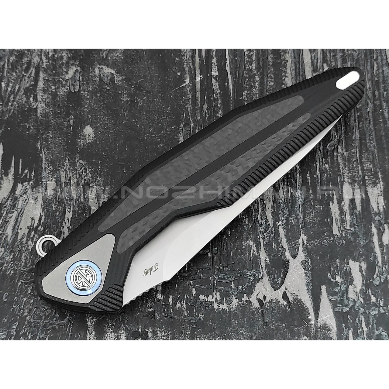 Нож Rike Knife Tulay-B/CF RK12862-2 сталь 154CM, рукоять G10, carbon