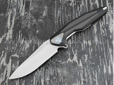 Нож Rike Knife Tulay-B/CF RK12862-2 сталь 154CM, рукоять G10, carbon