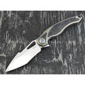 Нож Rike Knife Unicorn-BCF RK12165-1 сталь M390, рукоять титан и carbon