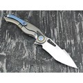 Нож Rike Knife Unicorn-BCF RK12165-1 сталь M390, рукоять титан и carbon