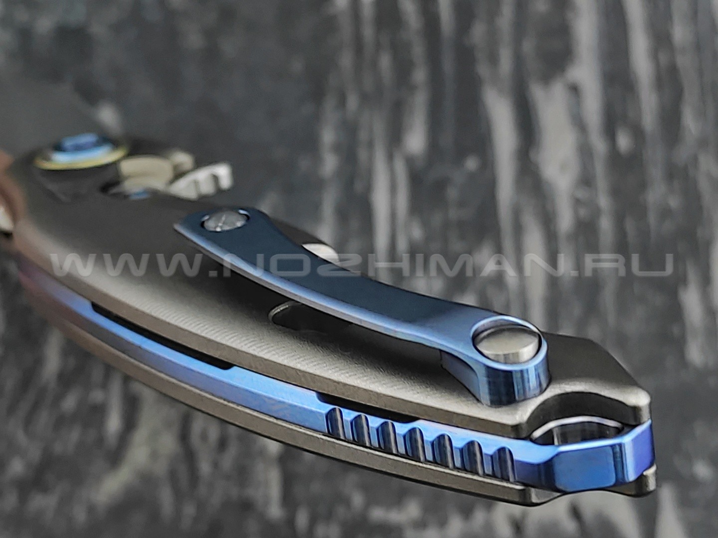 Нож Rike Knife Unicorn-BCF RK12165-1 сталь M390, рукоять титан и carbon