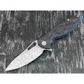 Нож Rike Knife Hummingbird Plus-B/CF RK11532-2 сталь damasteel, рукоять carbon