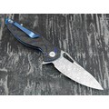 Нож Rike Knife Hummingbird Plus-B/CF RK11532-2 сталь damasteel, рукоять carbon