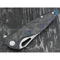 Нож Rike Knife Hummingbird Plus-B/CF RK11532-2 сталь damasteel, рукоять carbon